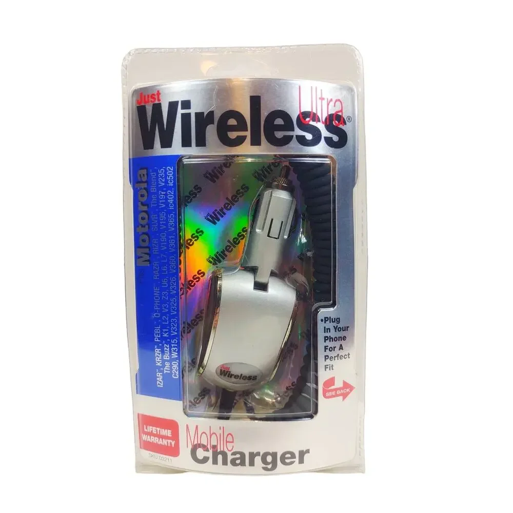 Just Wireless Motorola Swivel Vehicle Charger 03211 Mobile Phone Sealed
